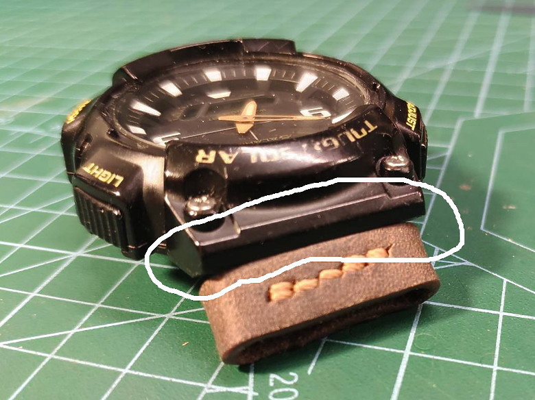 自製G-shock或類G-shock錶nato錶帶轉接頭