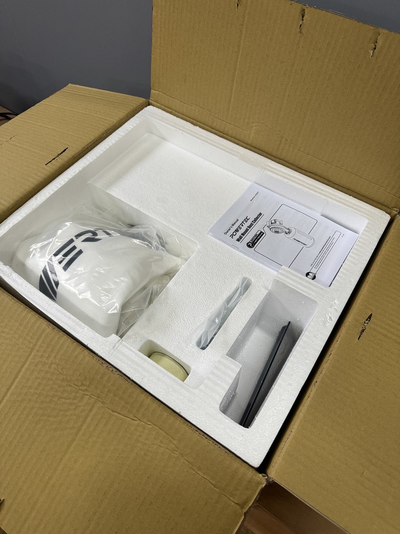 木工集塵好幫手---開箱POWERTEC DC5370壁掛式集塵機