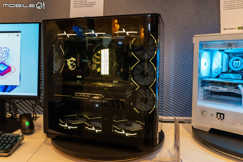 【CES2024】微星推出可透視晶膜屏機殼配件,隨玩家心意自行設定更炫目機殼外觀呈現