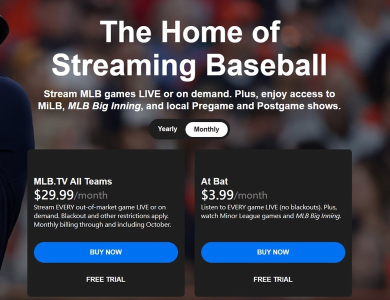 MLB.TV購買內容問題