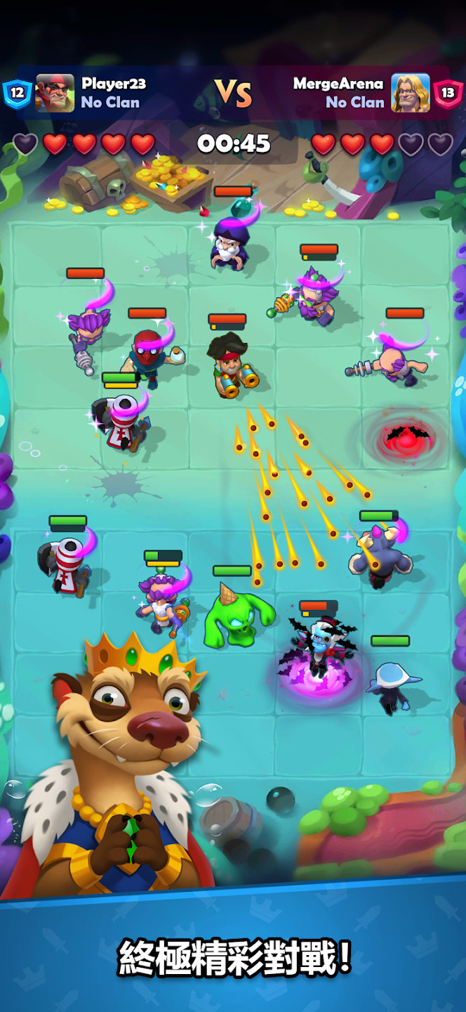 《Merge Arena：卡牌PvP》 2月1日 發佈 融合大亂鬥 快節奏的PvP即時對戰 | 召喚合成英雄 構築牌組 策略合成 自走棋戰鬥 提升戰力 | 收集英雄卡牌 培育專屬戰隊 稱霸競技場