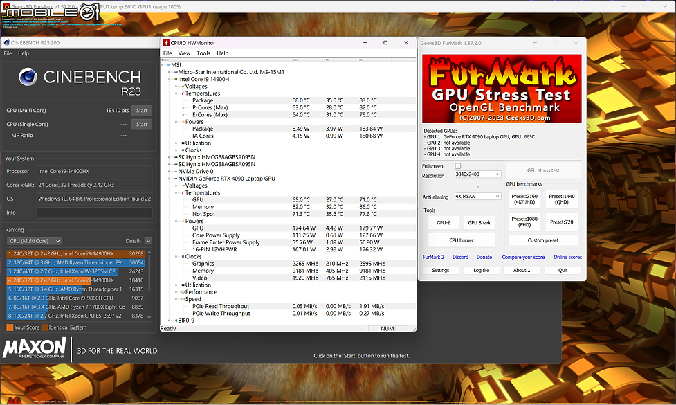 MSI Raider GE68 HX 14V 測試報告|以準旗艦姿態展現巔峰電競效能