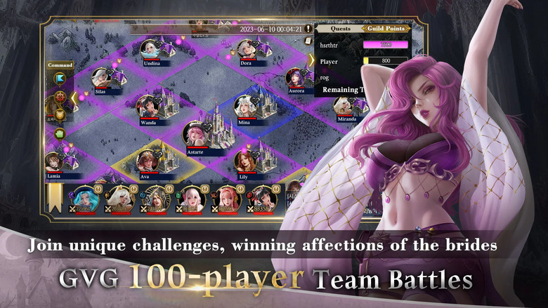 《暗黑新娘:9V9 策略RPG》 Dark Brides Vampire 吸血鬼題材 魔幻美少女 RPG 創新的 9v9 戰鬥玩法 | 召喚收集養成 50+ 新娘美少女 韓語發音 火辣身材 約會系統