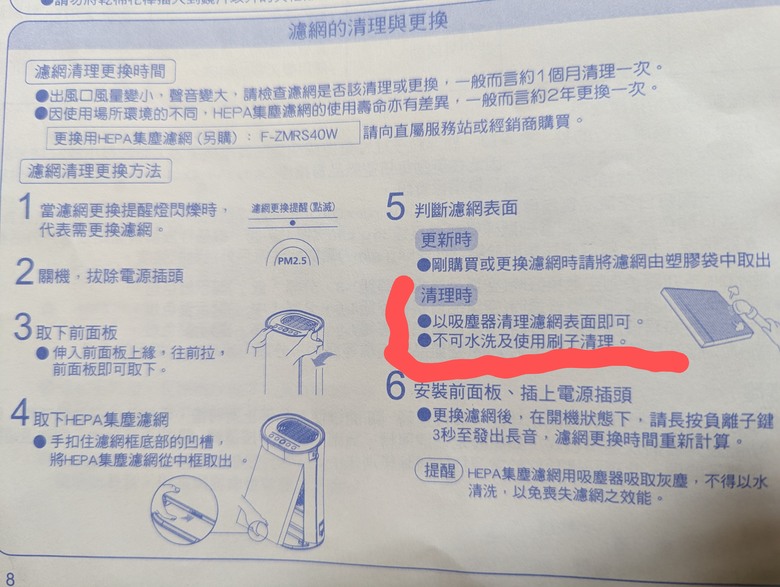 這應該直接換濾網了（國際牌F-P40EH)