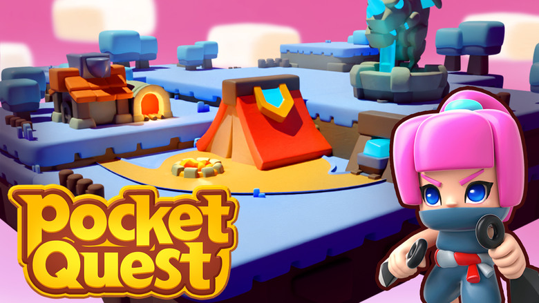 《口袋任務:合併RPG》 Pocket Quest Q 版可愛 3D RPG 玩法比較新奇有趣 合併建築、地勢 Roguelike 技能強化 收集強大的神器和天賦 增加生存機會 探索世界