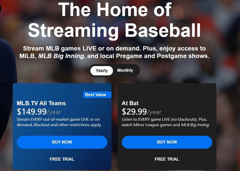 MLB.TV購買內容問題