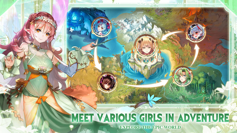《Girls' Connect: Idle RPG》 少女連結 放置動漫幻想 JRPG 日系美少女放置卡牌 | 禮包碼:XCUPOA | 培養70+個性十足的女主 打造最強少女軍團 踏上冒險之旅