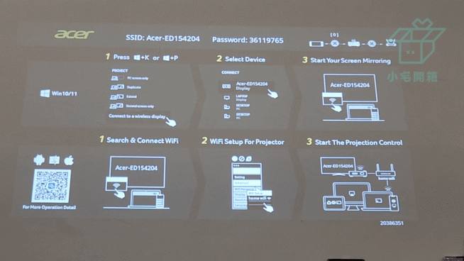 【小宅開箱】居家辦公都適用 極簡風投影機 Acer X1528Ki