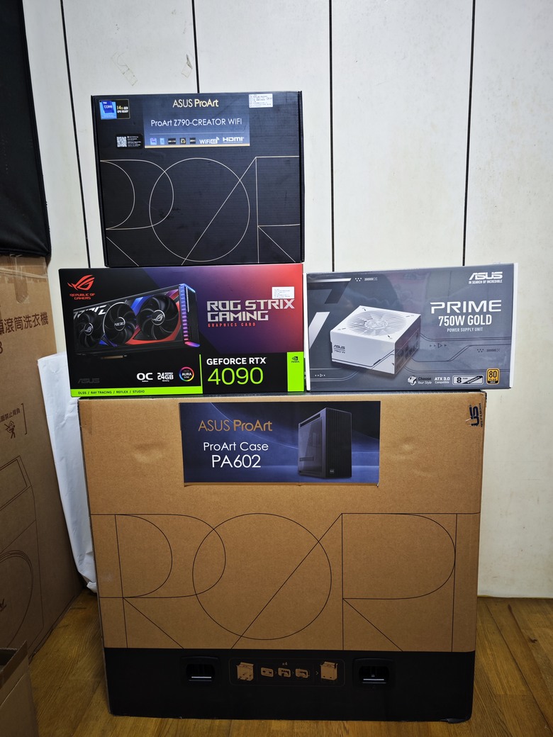 原價屋組華碩ProArt活動搭4090顯卡，電供配750w...