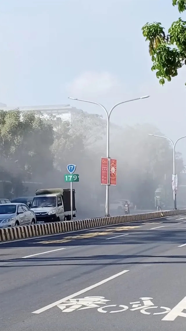 快訊／台南環球水泥「管線破裂」！粉塵狂瀉如洩洪 網：霹靂星球爆炸了