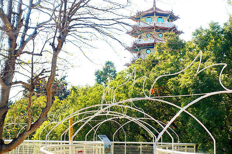 【小惡魔金龍踏春】彰化八卦山大佛風景區 | 月影燈季 | 天空步道