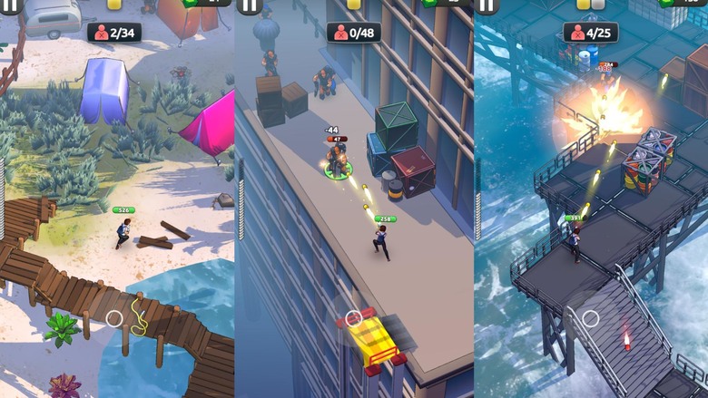 《Rage Swarm》 狂暴蜂群 1月31日更新 3D 俯視射擊遊戲 | 以闖關為主 Roguelike 為輔 有各種3D模組物理碰撞 閃避彈幕攀爬建築物 整體手感很不錯