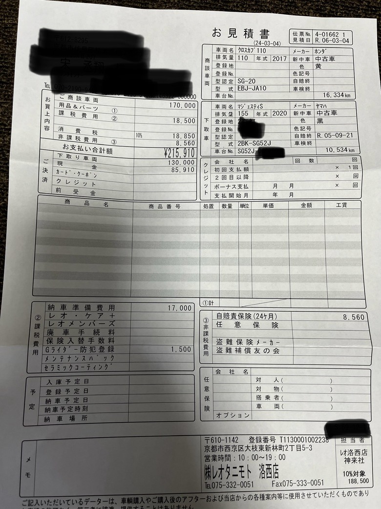 在日本保養維修費用的簡單分享