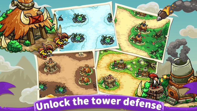 《Rush defense: idle TD》 3月5日 更新 原始人題材定點塔防策略 面對來自四面八方 怪物的挑戰 | 各種戰鬥地圖 天氣季節變化 影響 BUFF 加成 後期五倍瘋狂速快速割草