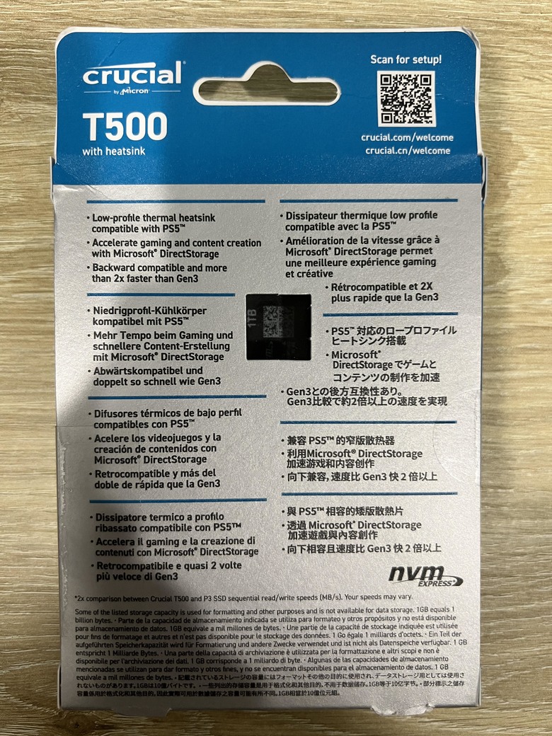 Crucial T500 1TB PCIe Gen4 NVMe M.2 SSD 含散熱器 主流新選擇