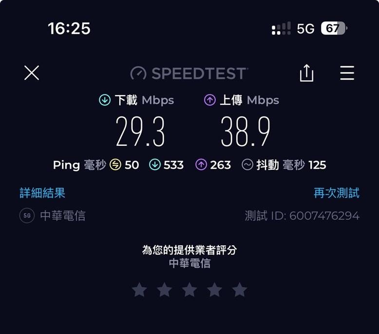 台北大巨蛋滿場5G網速實測