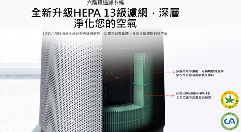 點我看大圖 【開箱體驗】LG PuriCare™ 360°空氣清淨機-寵物功能增加版二代