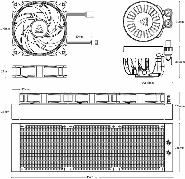 點我看大圖 ARCTIC Liquid Freezer III 420 A-RGB一體式水冷散熱器開箱