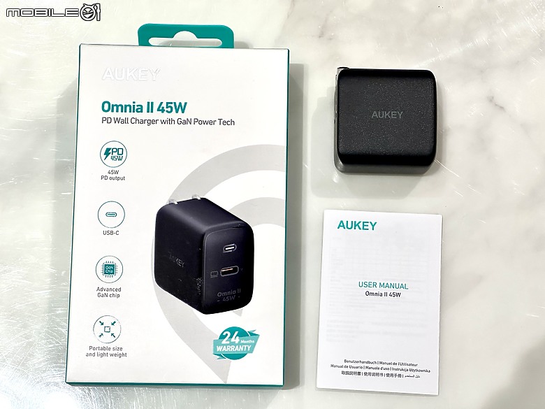 [束褲開箱] AUKEY Omnia II 第二代氮化鎵系列充電器、行動電源