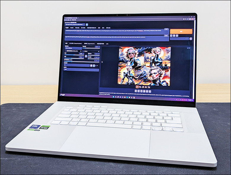 ROG G16 GU605MY + Stable Diffusion模型 + 硬體資源測試分享