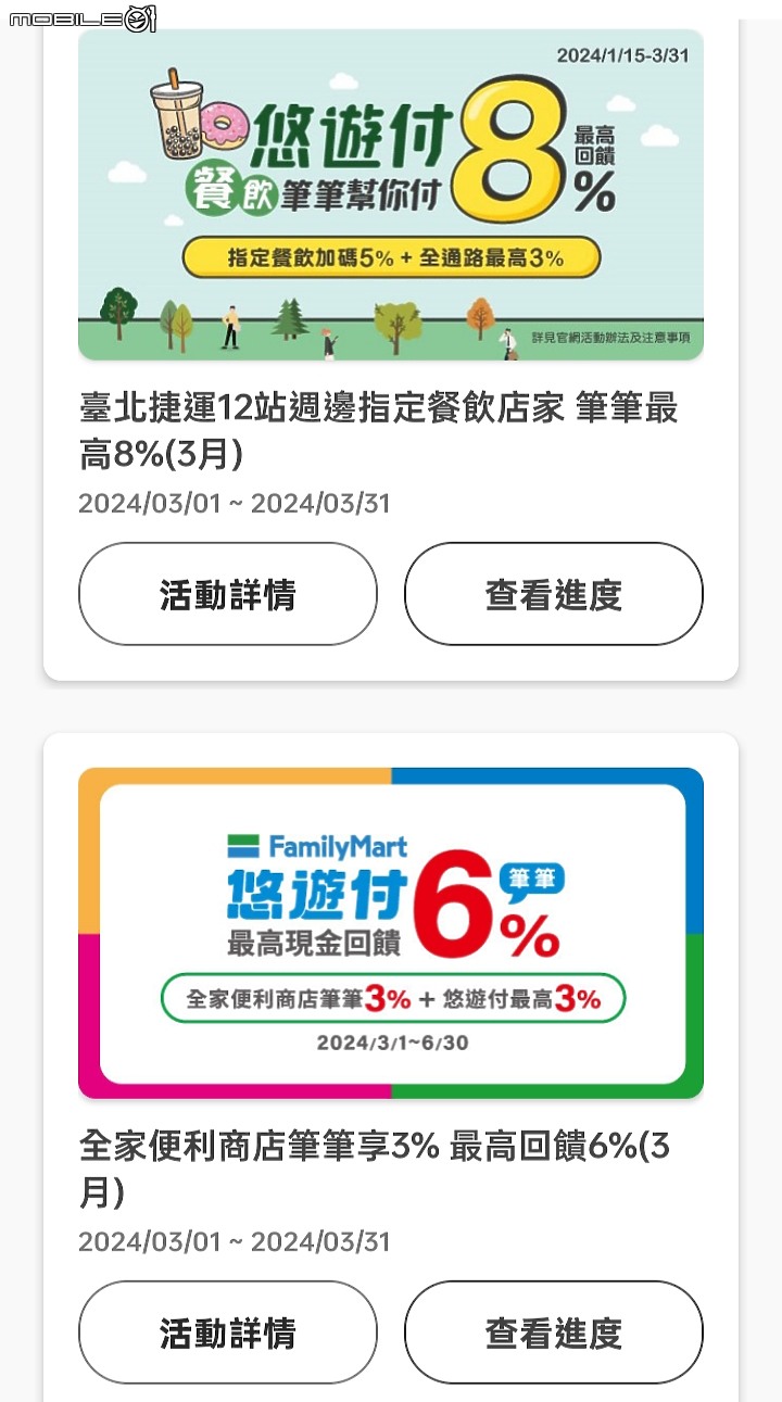 悠遊付3月回饋活動（2024）