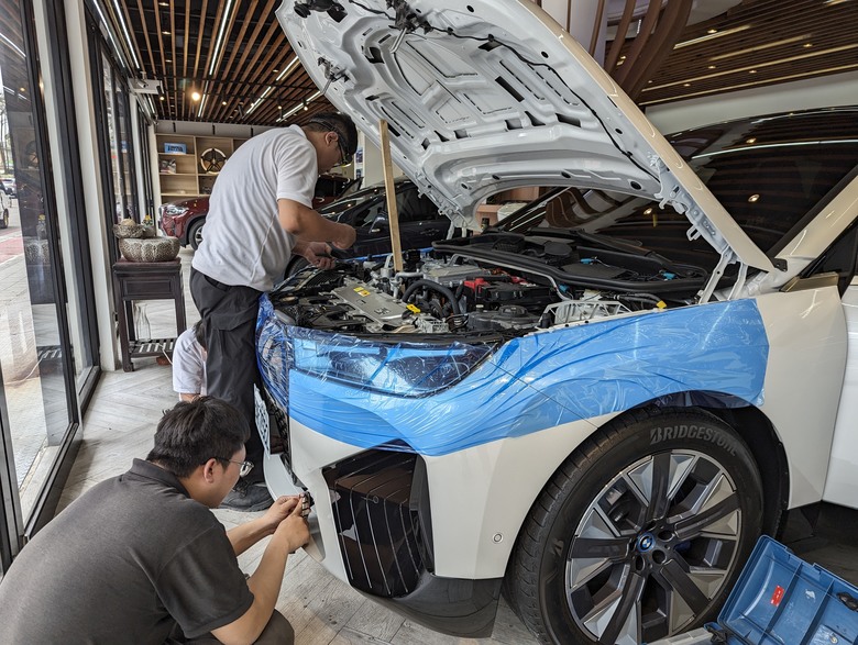 BMW IX 雷射防護罩施工紀錄