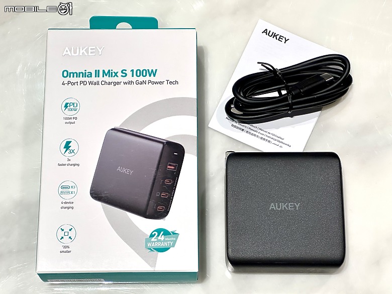 [束褲開箱] AUKEY Omnia II 第二代氮化鎵系列充電器、行動電源