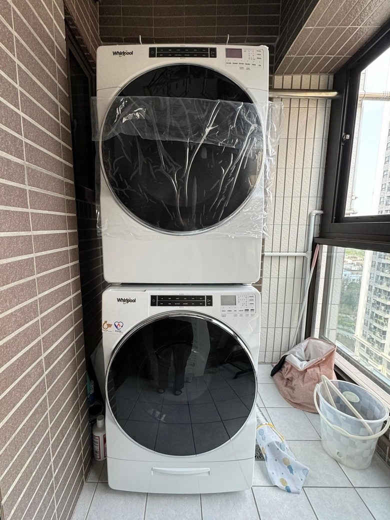 惠而浦大容量洗乾衣機組合開箱 洗烘實測分享