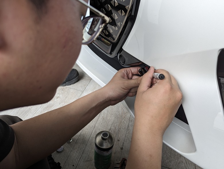 BMW IX 雷射防護罩施工紀錄