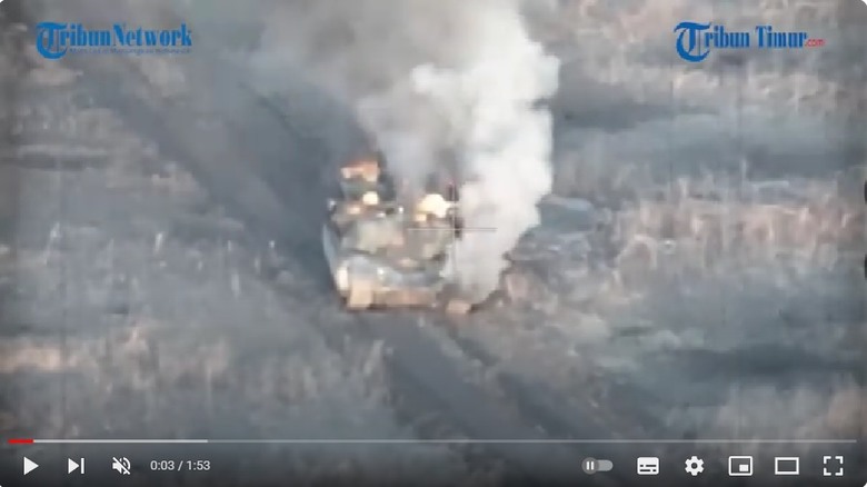 [慘] 神化破滅! 第2台 美軍 M1 坦克..又被俄軍打爆了