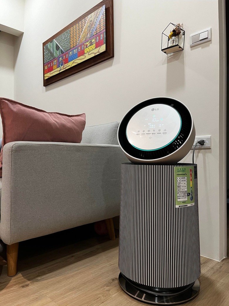 點我看大圖 【開箱體驗】LG PuriCare™ 360°空氣清淨機-寵物功能增加版二代