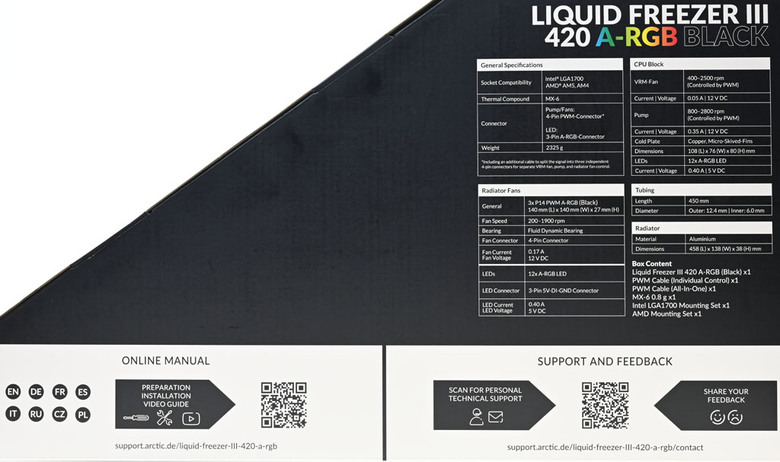 點我看大圖 ARCTIC Liquid Freezer III 420 A-RGB一體式水冷散熱器開箱