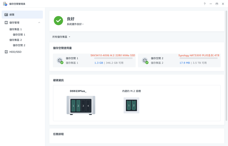 Synology NAS DS923+ 直上64G RAM(超划算) + 建置10G內網