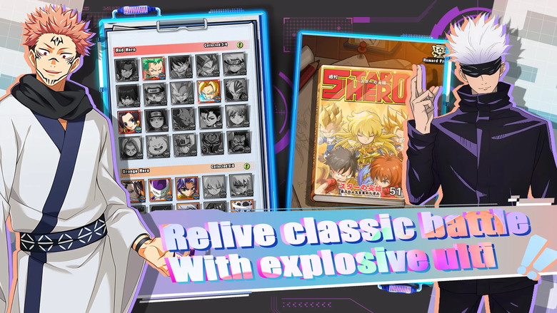 《Anime Rumble: Fusion》 動漫轟隆隆:融合 日本動漫 IP 英雄大集結 融合升階全新英雄 | 七龍珠、火影、幽遊白書、聖鬥士、灌籃高手、海賊王、通靈王、鬼滅、咒術迴戰 眾多經典角色