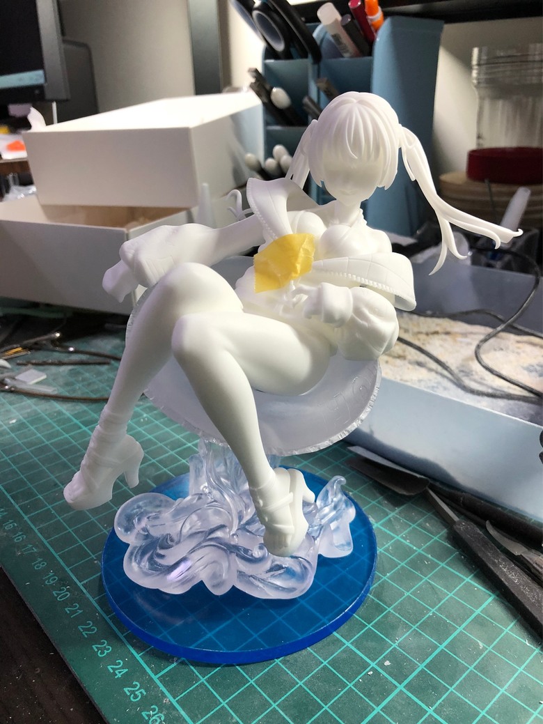 hololive-寶鐘瑪琳 泳裝Ver. GK塗裝分享