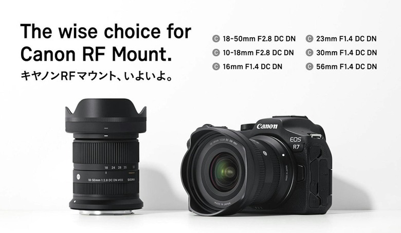 Canon也撐不住了，Sigma、Tamron雙雙宣布將推出Canon RF接環鏡頭