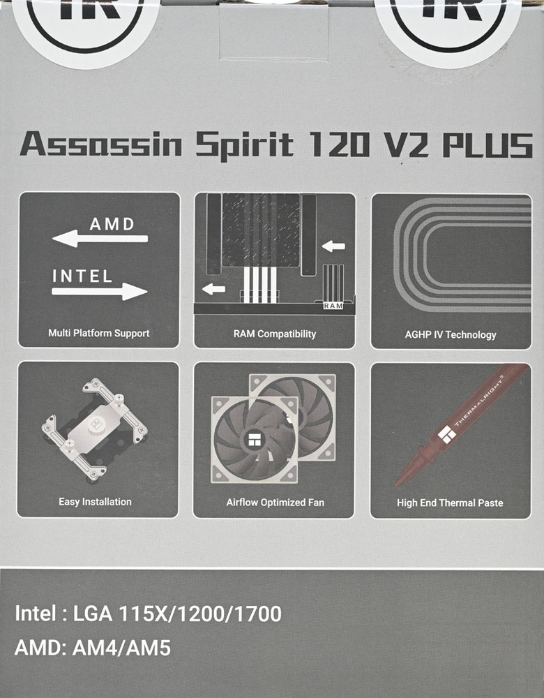 點我看大圖 Thermalright索摩樂Assassin Spirit 120 V2 PLUS散熱器開箱