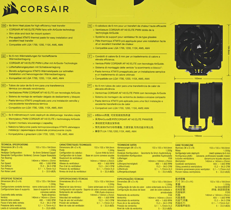 點我看大圖 CORSAIR A115散熱器開箱