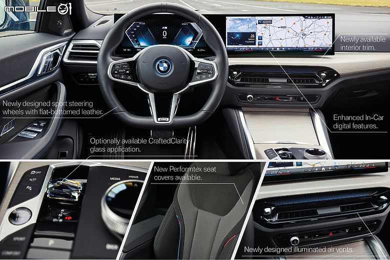 【海外新訊】BMW 小改款 i4 / 4 GranCoupe 亮相，換上OS 8.5介面、新增四驅 i4 xDrive40車型！