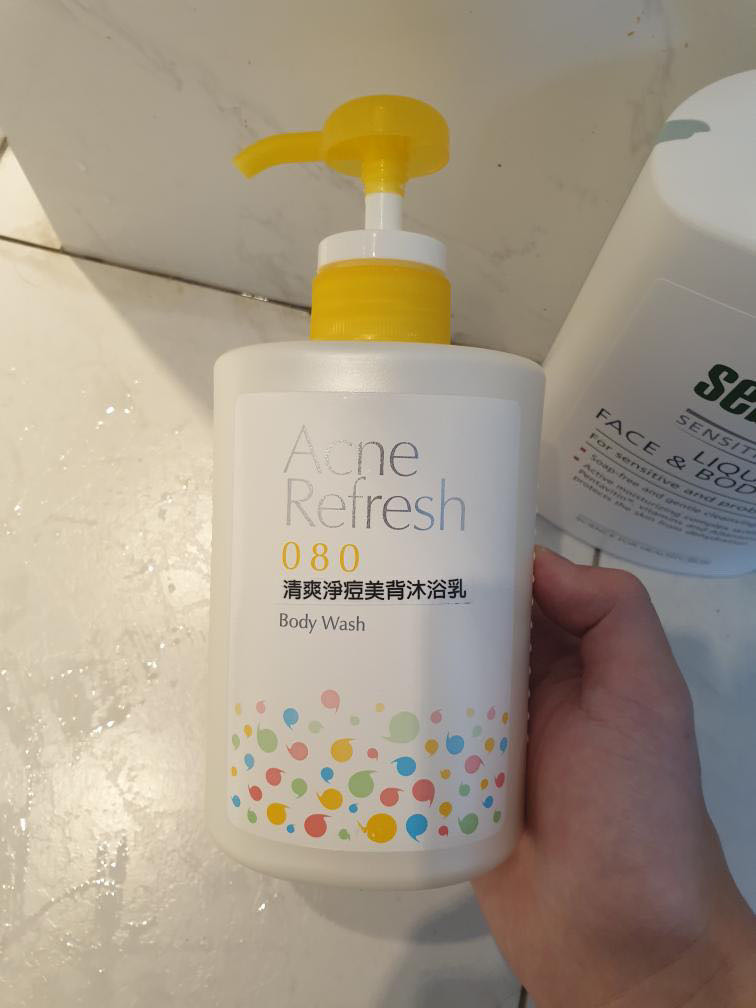 用過的抗痘沐浴乳