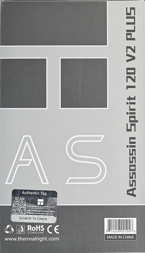 點我看大圖 Thermalright索摩樂Assassin Spirit 120 V2 PLUS散熱器開箱