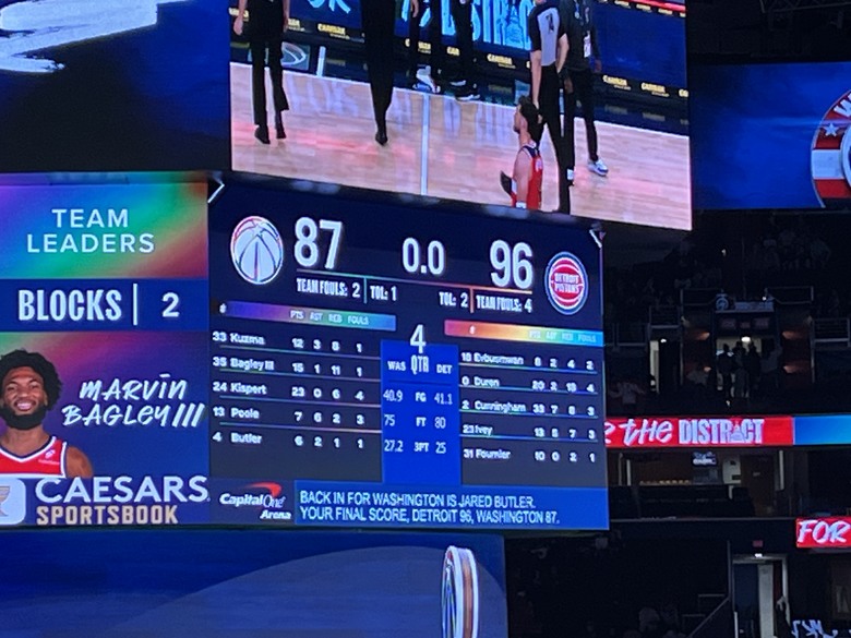 NBA之兩個大爛隊對決 - WAS vs DET 現場花絮