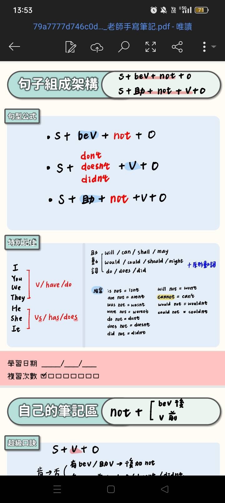 終於讓我找到了拯救文法的撇步💫