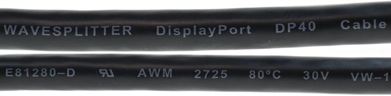 WaveSplitter 威世波 2米DisplayPort 2.1 DP40影像傳輸線開箱