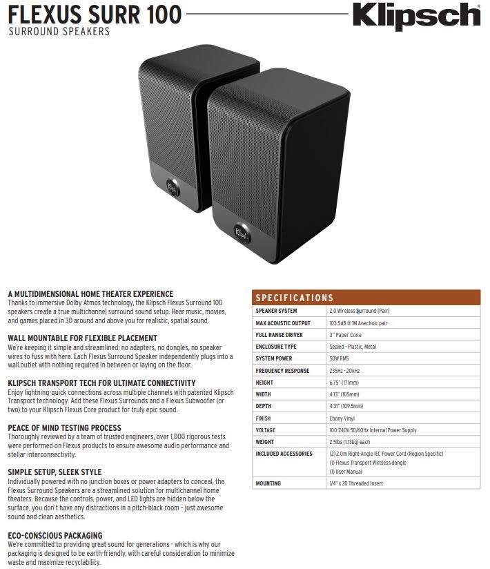 Klipsch / Onkyo強強聯手打造全新Soundbar劇院系統【Klipsch FLEXUS 】