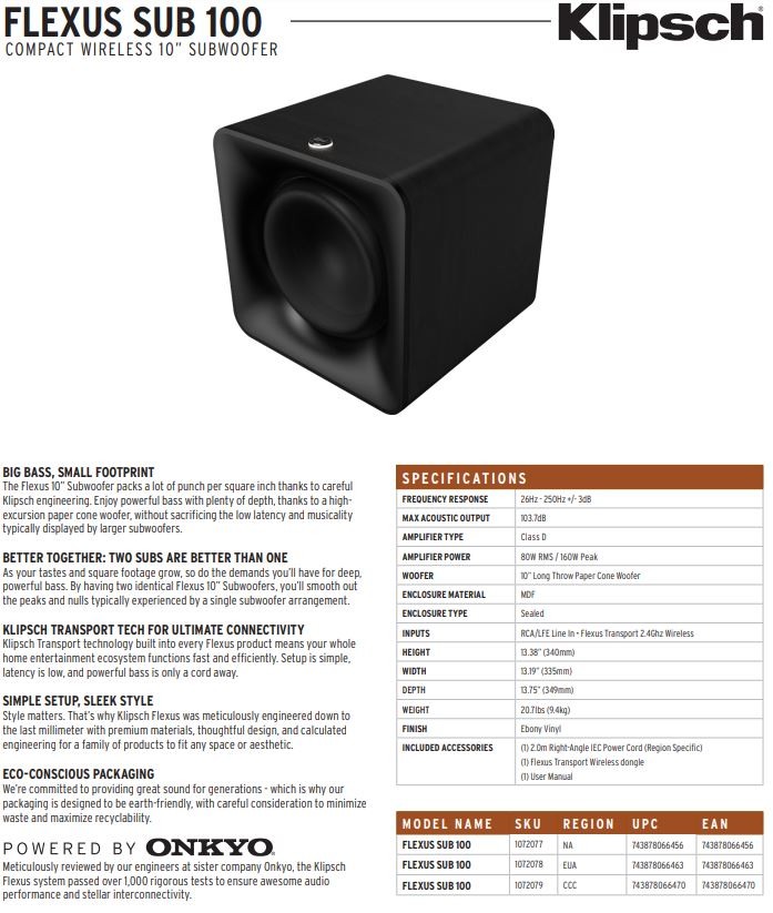 Klipsch / Onkyo強強聯手打造全新Soundbar劇院系統【Klipsch FLEXUS 】