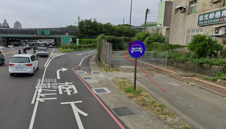 早上光復路機車進園區避開交流道路線