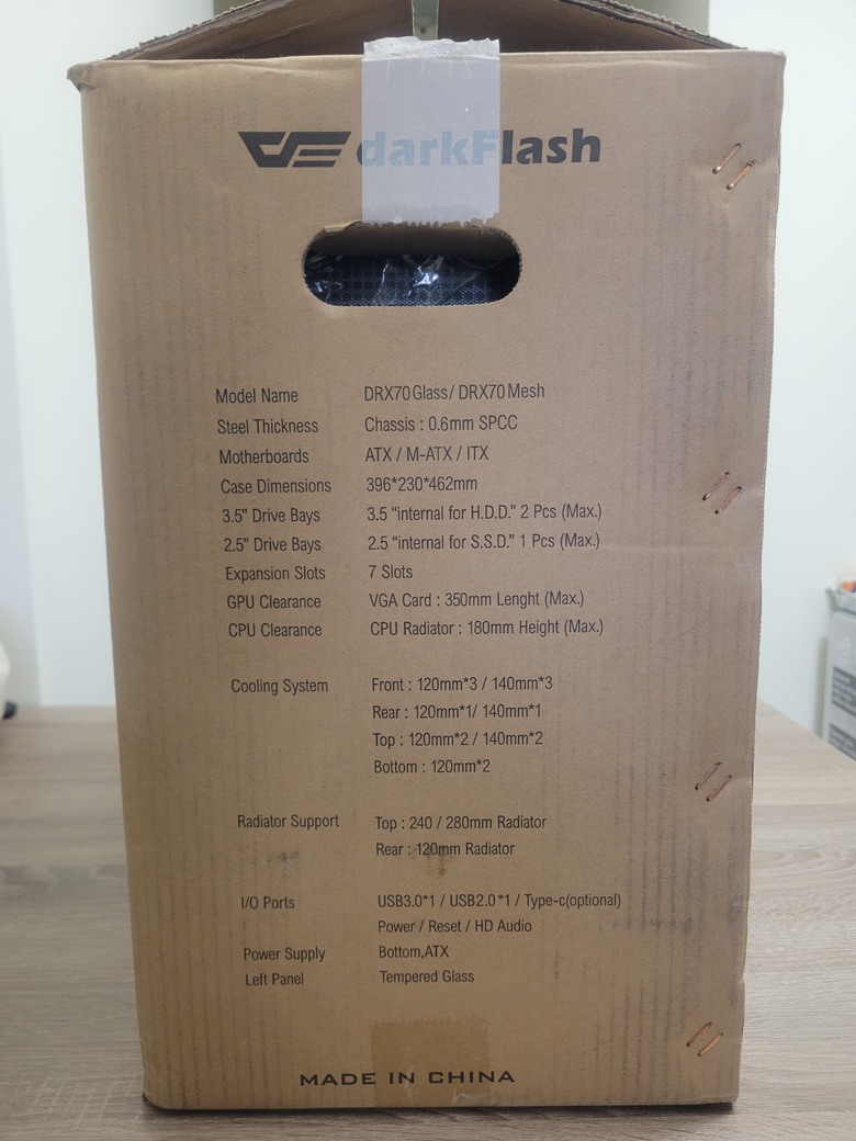darkFlash大飛 DRX70 Mesh 與 DN冰旋峰240 的組合開箱