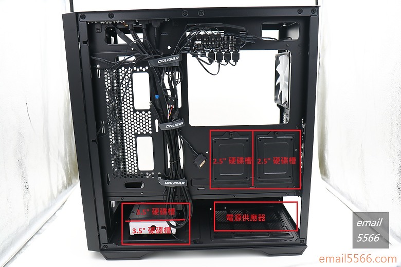 點我看大圖 COUGAR Uniface RGB中塔機殼 開箱-水冷支援/高效通風系統
