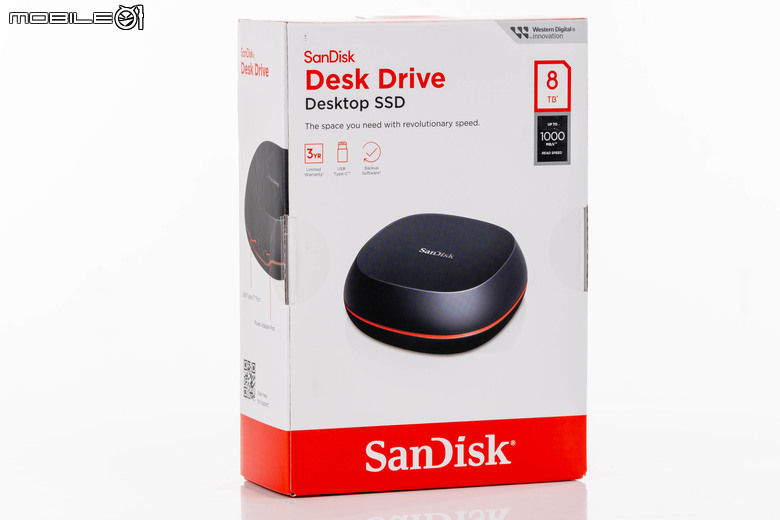 WD SanDisk Desk Drive 外接式 SSD 開箱實測 小巧身形卻具有 8 TB 大容量配置!